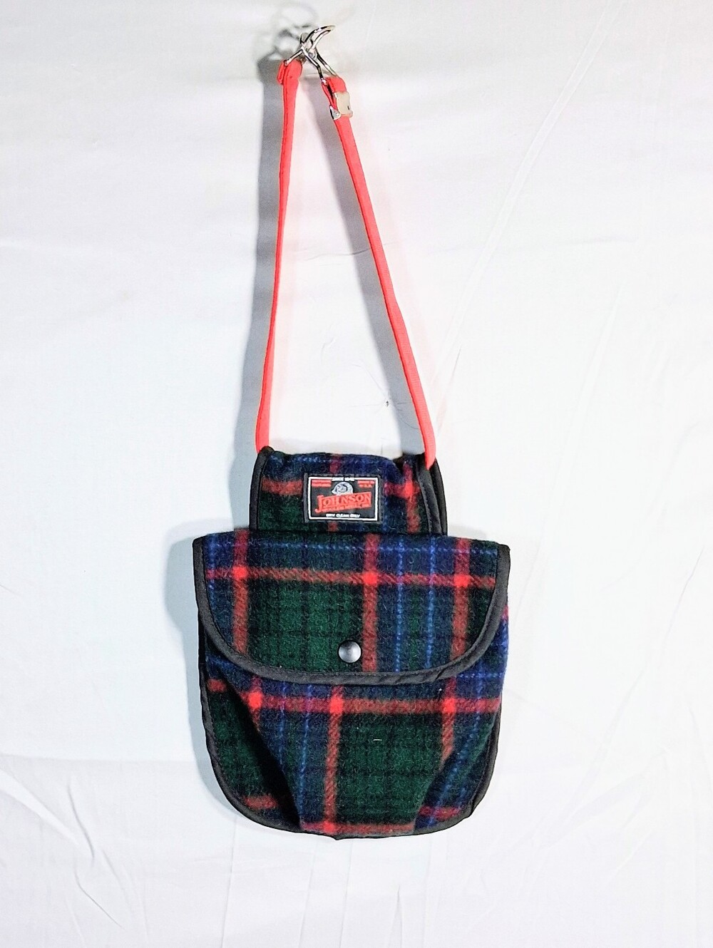 Johnson Woolen Mills Tartan Snap Closure Wool Waist Strap Pouch - Picture 9 of 10